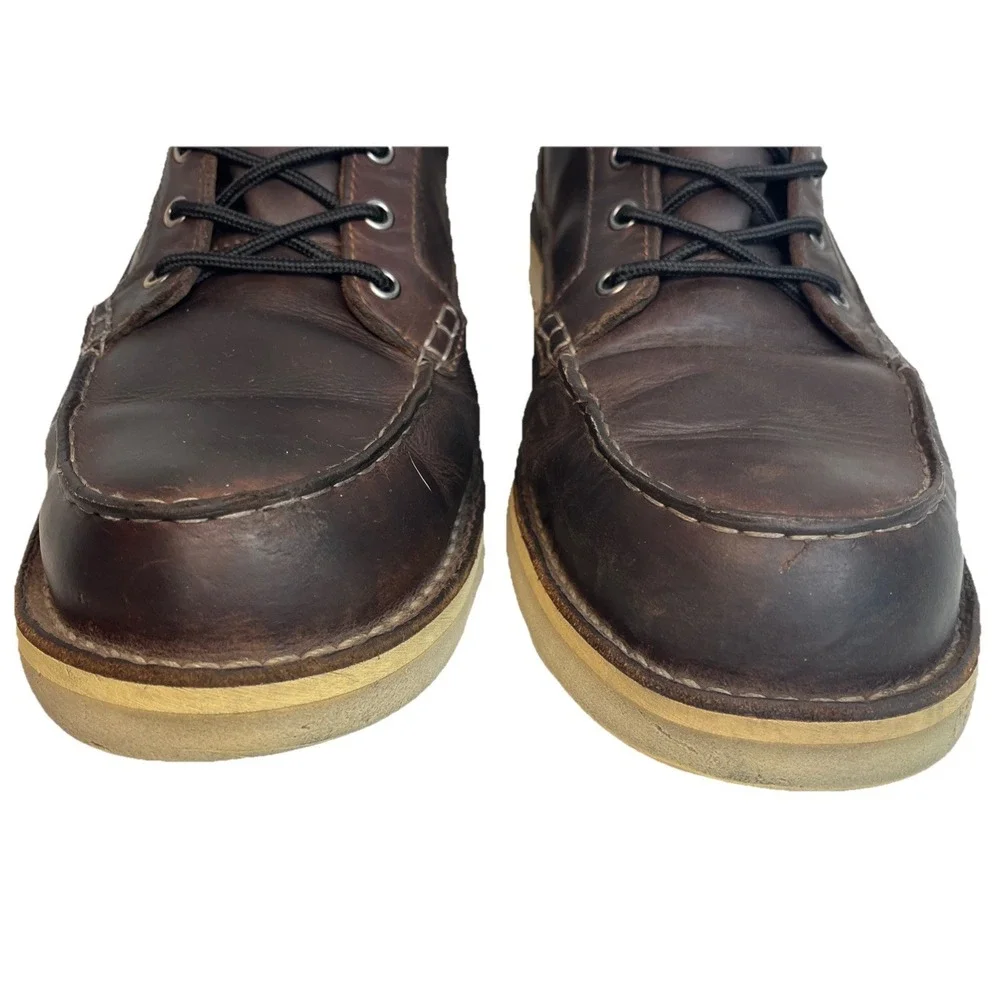 Danner Bull Run Moc 6” Toe Work‎ Brown Leather Boots Men's Size 13
